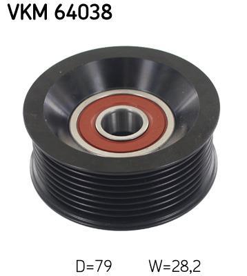 Polea inversión/guía, correa auxiliar servicios SKF ref. VKM 64038